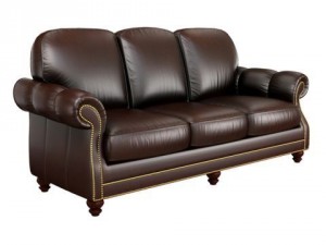 classical leather sofa 3D Модель