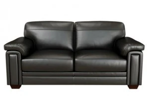 nowoczesna sofa w kolorze czarnym, sk&oacute;rzana Model 3D