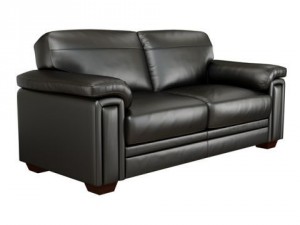 modern sofa black leather 3D Model