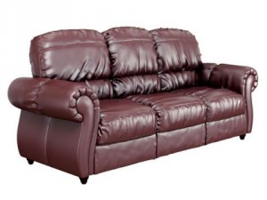 sofa red leather 3D 模型