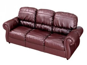 sofa red leather 3D Model