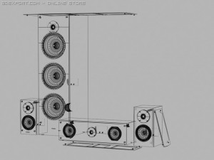 speakers cortlands600 3Dモデル