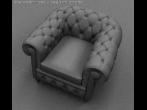 cadeir&atilde;o Modelo 3D