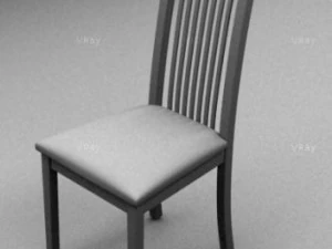 common kitchen chair 3D Model