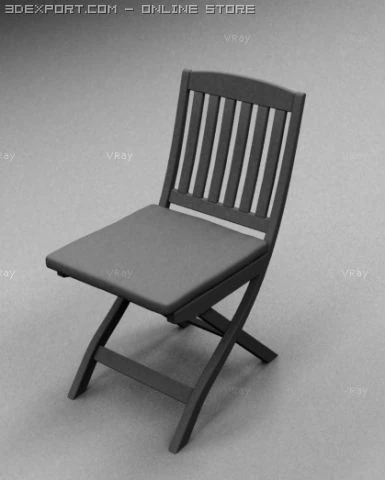 common kitchen chair 3D Model .c4d .max .obj .3ds .fbx .stl .blend 