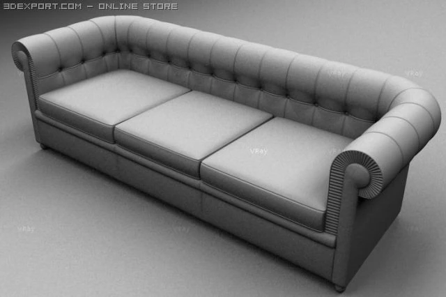 sofa 3D Model .c4d .max .obj .3ds .fbx .stl .blend 