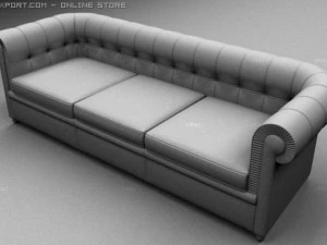 sof&aacute; Modelo 3D