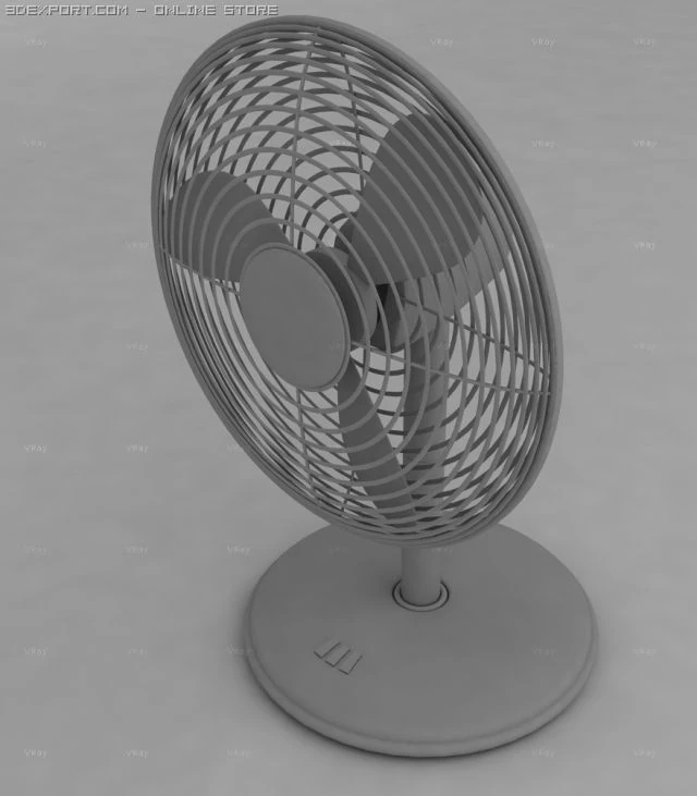 oscillating fan 3D Model .c4d .max .obj .3ds .fbx .stl .blend 
