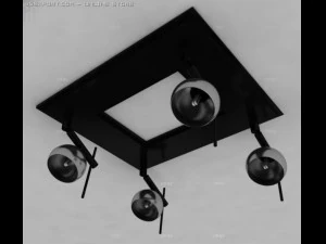 студійний стельовий світильник 3D Модель