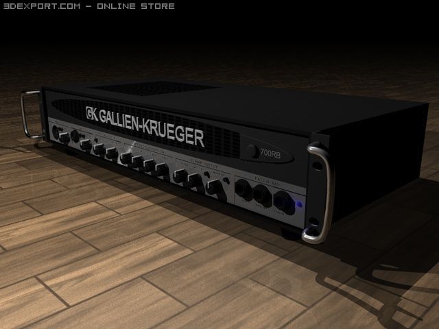 gallienkrueger bass amp 3D 模型 .c4d .max .obj .3ds .fbx .stl .blend 