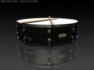 pearl snare 3D मॉडल