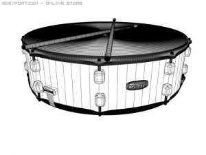 pearl snare 3D मॉडल