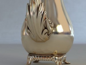 silver beverage pot Model 3D