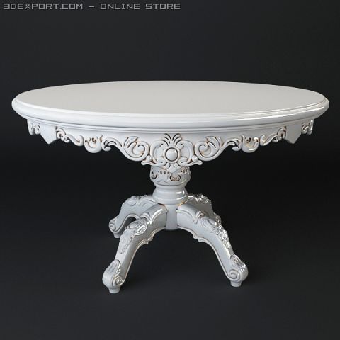 classic table  high quality 3D-Modell .c4d .max .obj .3ds .fbx .stl .blend 