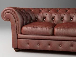 leather sofa relotti armando 3D Model
