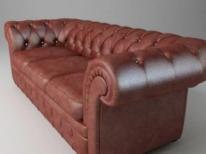 leather sofa relotti armando 3D Model