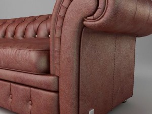 leather sofa relotti armando Model 3D