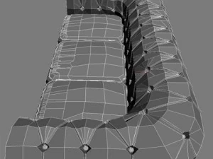 leather sofa relotti armando 3D Model
