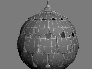 contemporary ceiling light fixture 3D Model