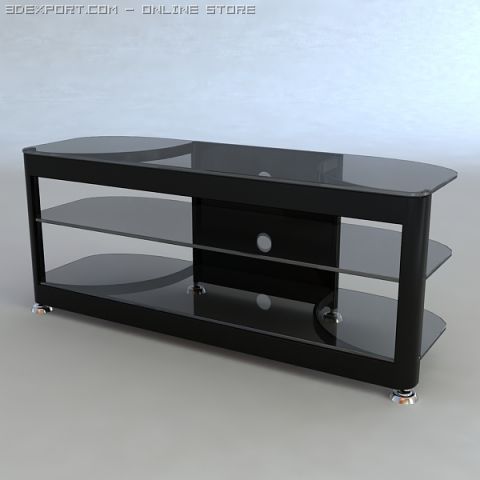 tv stand 3D Модель .c4d .max .obj .3ds .fbx .stl .blend 