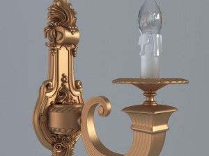 antique wall sconce light 3D Model