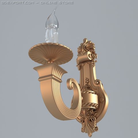 Antique Wall Sconce Light 3d Model In Wall Lights 3dexport