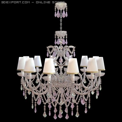 classical chandelier Modelo 3D .c4d .max .obj .3ds .fbx .stl .blend 