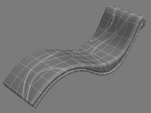 plank bed Modello 3D