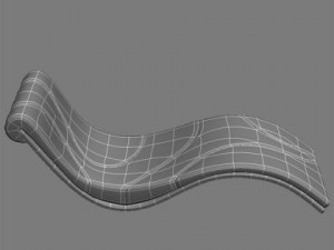 plank bed Modello 3D