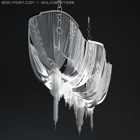chandelier terzani atlantis Modèle 3D .c4d .max .obj .3ds .fbx .stl .blend 