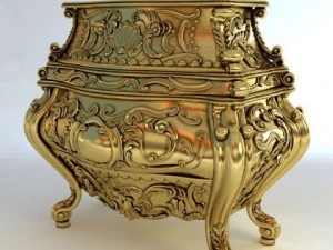 baroque cornelio cappellini bombe chest 3D Model