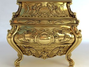 baroque cornelio cappellini bombe chest 3D 模型