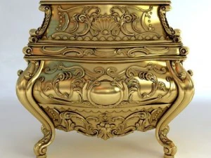 巴洛克式的 Cornelio cappellini 炸弹箱 3D 模型