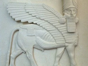 assyrian bas relief sculpture centaur 3D Model
