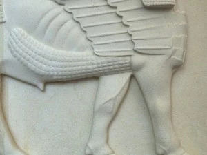 assyrian bas relief sculpture centaur 3D Model