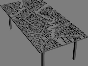 table new baghdad edra ezri tarazi 3D Model