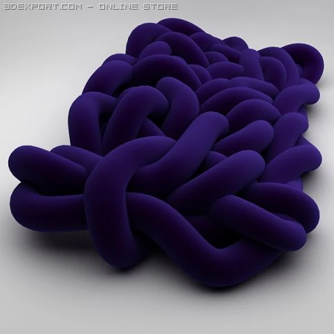 boa designer sofa by edra 3D Model .c4d .max .obj .3ds .fbx .stl .blend 