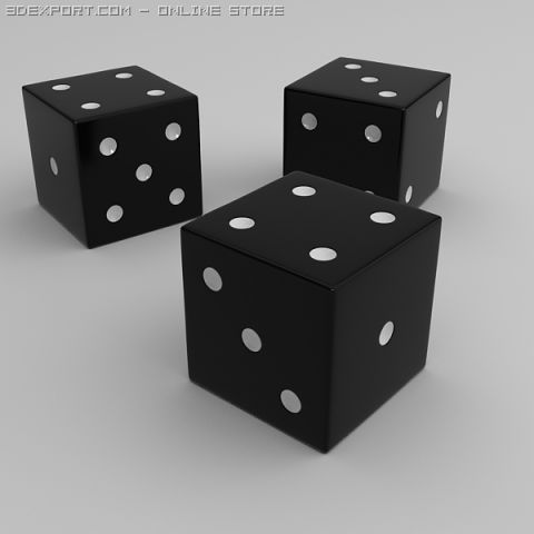 dice 3D मॉडल .c4d .max .obj .3ds .fbx .stl .blend 