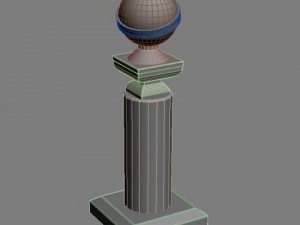 golden globe award trophy 3D Model