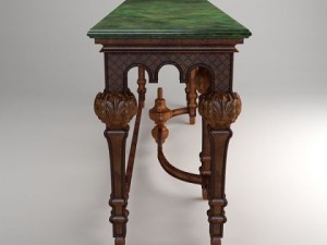 ornate classical style table 3D Model