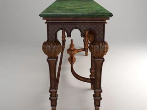 ornate classical style table 3D Model