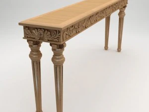 classical style console table 3D Model