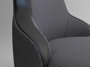 armchair and ottoman Modelo 3D