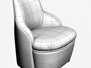 armchair and ottoman Modelo 3D