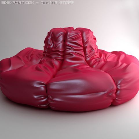 designer sofa by edra 3D Model .c4d .max .obj .3ds .fbx .stl .blend 
