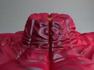 designer sofa by edra 3D Model