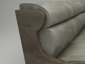 sofa contemporary style 3D Model