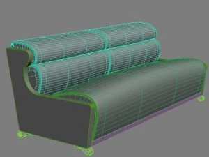 sofa contemporary style 3D Model
