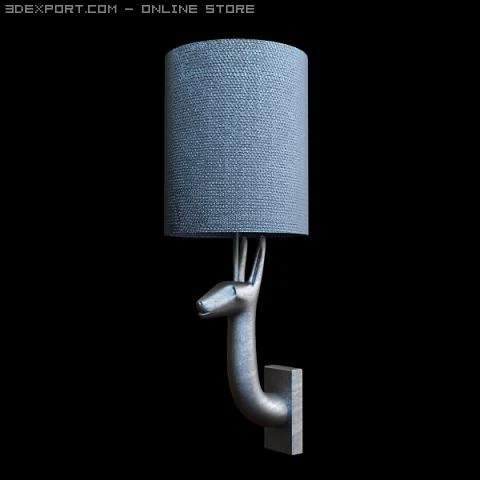 luminária de arandela estilo contemporâneo Modelo 3D .c4d .max .obj .3ds .fbx .stl .blend
