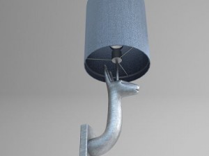 sconce lamp contemporary style 3D 모델